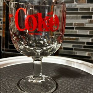 Coca Cola Clear Glass with Red Logo